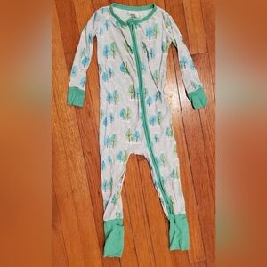 Birdie Bean Ribbed Bamboo Onesie Pajamas Size 3T